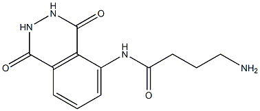 4-amino-N-(1,4-dioxo-1,2,3,4-tetrahydrophthalazin-5-yl)butanamide Struktur