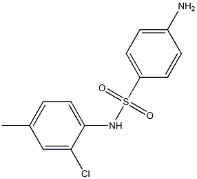 4-amino-N-(2-chloro-4-methylphenyl)benzene-1-sulfonamide Struktur