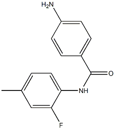 4-amino-N-(2-fluoro-4-methylphenyl)benzamide Struktur