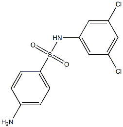 4-amino-N-(3,5-dichlorophenyl)benzene-1-sulfonamide Struktur