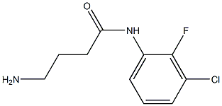 4-amino-N-(3-chloro-2-fluorophenyl)butanamide Struktur