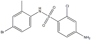 4-amino-N-(4-bromo-2-methylphenyl)-2-chlorobenzene-1-sulfonamide Struktur