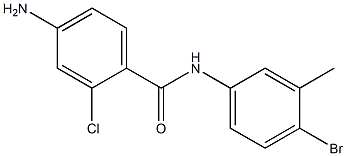 4-amino-N-(4-bromo-3-methylphenyl)-2-chlorobenzamide Struktur