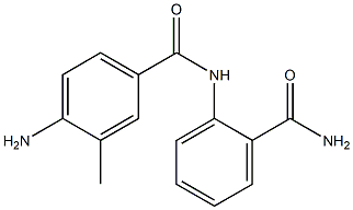 4-amino-N-[2-(aminocarbonyl)phenyl]-3-methylbenzamide Struktur