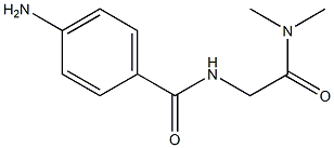 4-amino-N-[2-(dimethylamino)-2-oxoethyl]benzamide Struktur