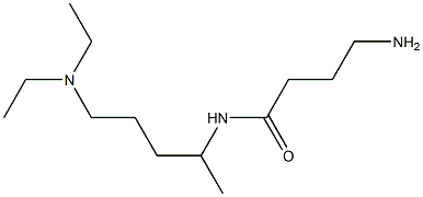 4-amino-N-[4-(diethylamino)-1-methylbutyl]butanamide Struktur