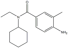 4-amino-N-cyclohexyl-N-ethyl-3-methylbenzamide Struktur