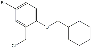 4-bromo-2-(chloromethyl)-1-(cyclohexylmethoxy)benzene Struktur