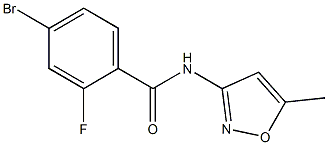 4-bromo-2-fluoro-N-(5-methylisoxazol-3-yl)benzamide Struktur