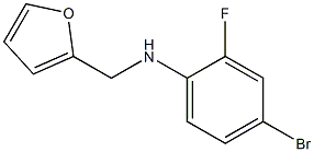 4-bromo-2-fluoro-N-(furan-2-ylmethyl)aniline Struktur