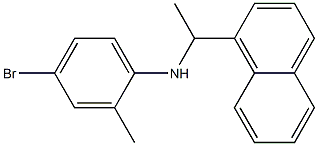 4-bromo-2-methyl-N-[1-(naphthalen-1-yl)ethyl]aniline Struktur