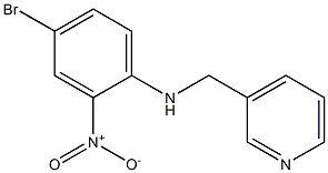 4-bromo-2-nitro-N-(pyridin-3-ylmethyl)aniline Struktur