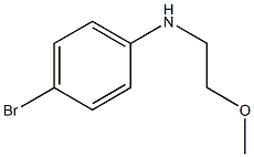 4-bromo-N-(2-methoxyethyl)aniline Struktur