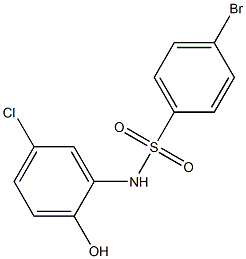 4-bromo-N-(5-chloro-2-hydroxyphenyl)benzene-1-sulfonamide Struktur