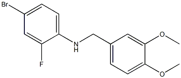 4-bromo-N-[(3,4-dimethoxyphenyl)methyl]-2-fluoroaniline Struktur