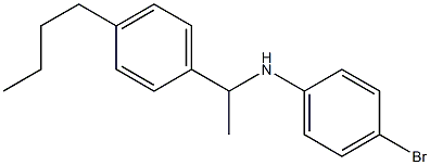 4-bromo-N-[1-(4-butylphenyl)ethyl]aniline Struktur