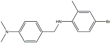 4-bromo-N-{[4-(dimethylamino)phenyl]methyl}-2-methylaniline Struktur