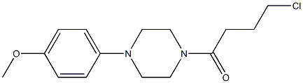 4-chloro-1-[4-(4-methoxyphenyl)piperazin-1-yl]butan-1-one Struktur