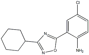 4-chloro-2-(3-cyclohexyl-1,2,4-oxadiazol-5-yl)aniline Struktur