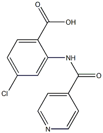 4-chloro-2-(isonicotinoylamino)benzoic acid Struktur