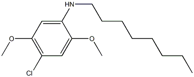 4-chloro-2,5-dimethoxy-N-octylaniline Struktur