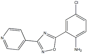 4-chloro-2-[3-(pyridin-4-yl)-1,2,4-oxadiazol-5-yl]aniline Struktur