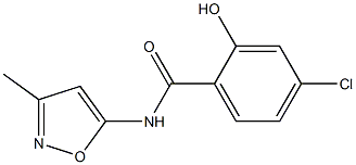 4-chloro-2-hydroxy-N-(3-methyl-1,2-oxazol-5-yl)benzamide Struktur