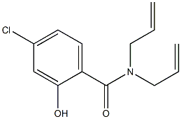 4-chloro-2-hydroxy-N,N-bis(prop-2-en-1-yl)benzamide Struktur