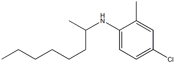 4-chloro-2-methyl-N-(octan-2-yl)aniline Struktur