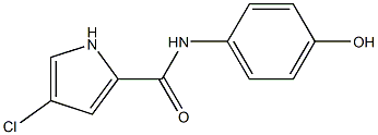 4-chloro-N-(4-hydroxyphenyl)-1H-pyrrole-2-carboxamide Struktur