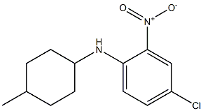 4-chloro-N-(4-methylcyclohexyl)-2-nitroaniline Struktur