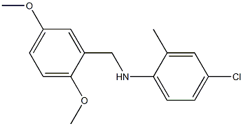 4-chloro-N-[(2,5-dimethoxyphenyl)methyl]-2-methylaniline Struktur