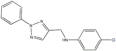 4-chloro-N-[(2-phenyl-2H-1,2,3-triazol-4-yl)methyl]aniline Struktur