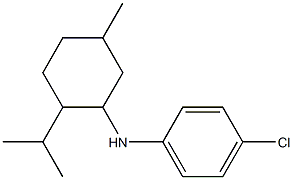 4-chloro-N-[5-methyl-2-(propan-2-yl)cyclohexyl]aniline Struktur