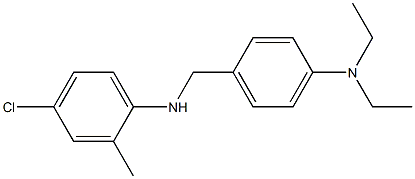 4-chloro-N-{[4-(diethylamino)phenyl]methyl}-2-methylaniline Struktur