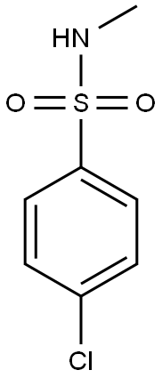 4-chloro-N-methylbenzene-1-sulfonamide Struktur