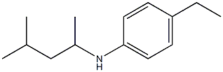 4-ethyl-N-(4-methylpentan-2-yl)aniline Struktur