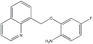 4-fluoro-2-(quinolin-8-ylmethoxy)aniline Struktur