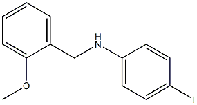 4-iodo-N-[(2-methoxyphenyl)methyl]aniline Struktur