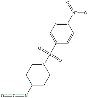 4-isocyanato-1-[(4-nitrobenzene)sulfonyl]piperidine Struktur