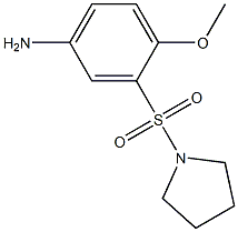 4-methoxy-3-(pyrrolidine-1-sulfonyl)aniline Struktur