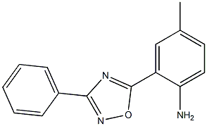 4-methyl-2-(3-phenyl-1,2,4-oxadiazol-5-yl)aniline Struktur