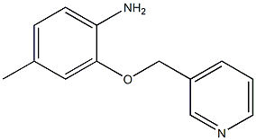 4-methyl-2-(pyridin-3-ylmethoxy)aniline Struktur