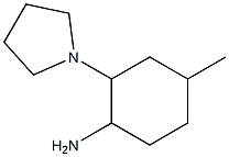 4-methyl-2-pyrrolidin-1-ylcyclohexanamine Struktur