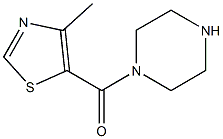 4-methyl-5-(piperazin-1-ylcarbonyl)-1,3-thiazole Struktur