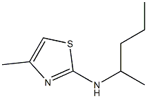 4-methyl-N-(pentan-2-yl)-1,3-thiazol-2-amine Struktur