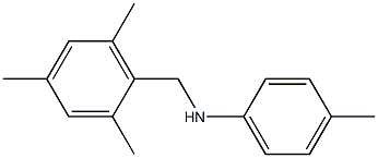 4-methyl-N-[(2,4,6-trimethylphenyl)methyl]aniline Struktur