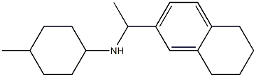 4-methyl-N-[1-(5,6,7,8-tetrahydronaphthalen-2-yl)ethyl]cyclohexan-1-amine Struktur