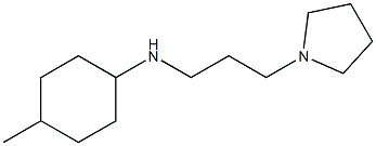 4-methyl-N-[3-(pyrrolidin-1-yl)propyl]cyclohexan-1-amine Struktur