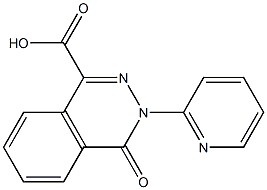 4-oxo-3-pyridin-2-yl-3,4-dihydrophthalazine-1-carboxylic acid Struktur